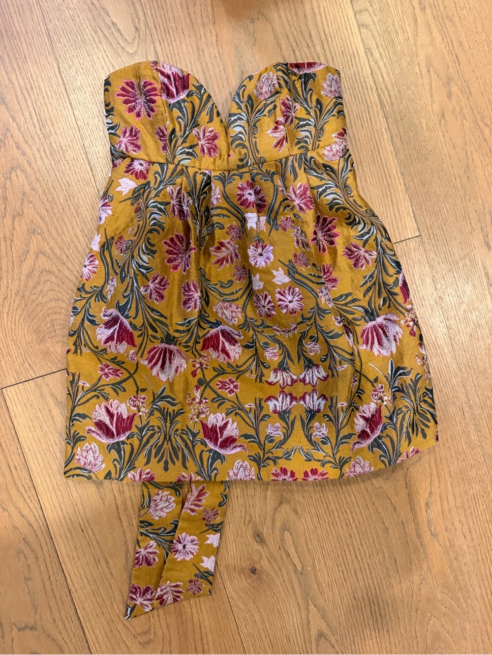 Free People Strapless Dress. Great with black riding boots or western boots.